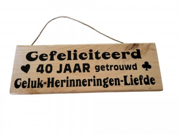 40 jaar getrouwd