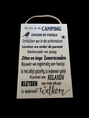 Bij ons op de camping