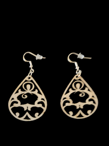 Bolvorm lange oorbellen