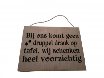 Druppel drank naturel 20x15cm plotter