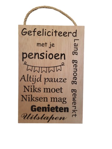 Gefeliciteerd pensioen