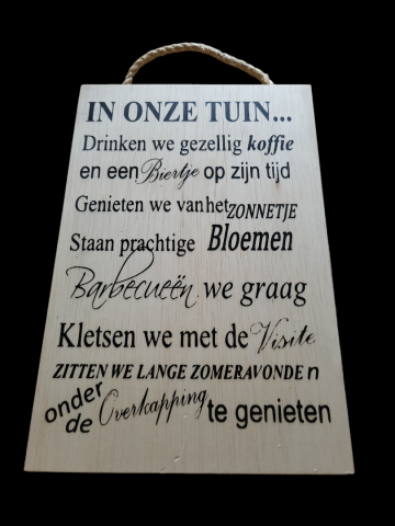 In onze tuin naturel laser