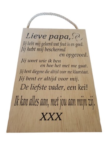 Lieve papa naturel laser