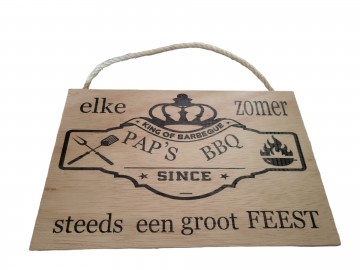 Paps bbq naturel laser