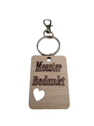 Sleutelhanger meester