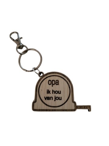 Sleutelhanger rolmaat opa