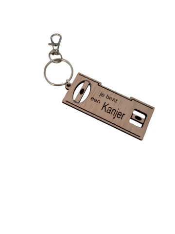 Sleutelhanger waterpas kanjer
