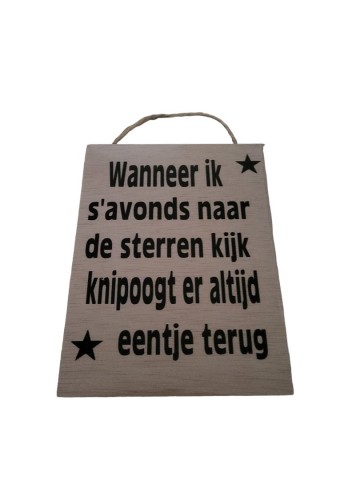 Sterren naturel 20x15cm plotter