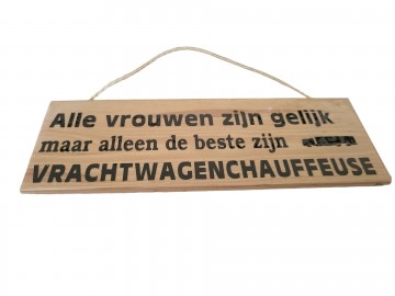 Vrachtwagenchauffeuse