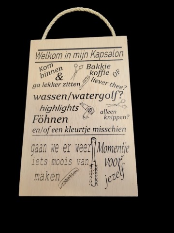 Welkom in mijn kapsalon