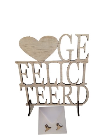 Wenskaart gefeliciteerd