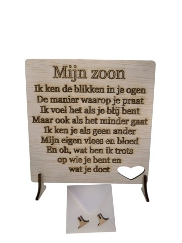 Wenskaart mijn zoon